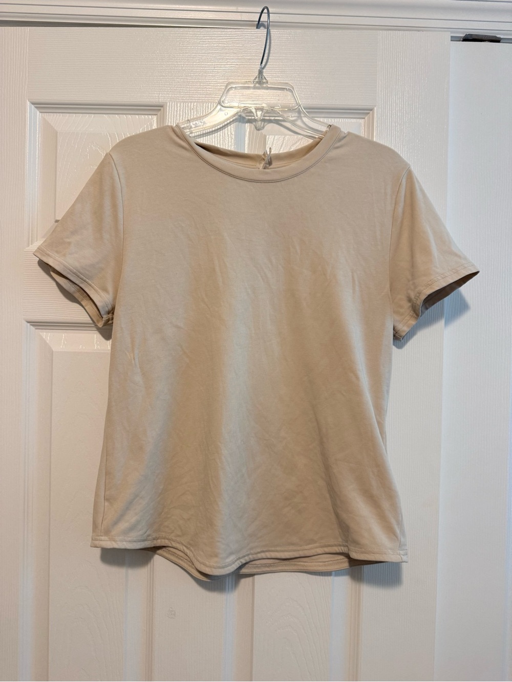 BYLT Basics Classic Crewneck Tee - Cream/Tan